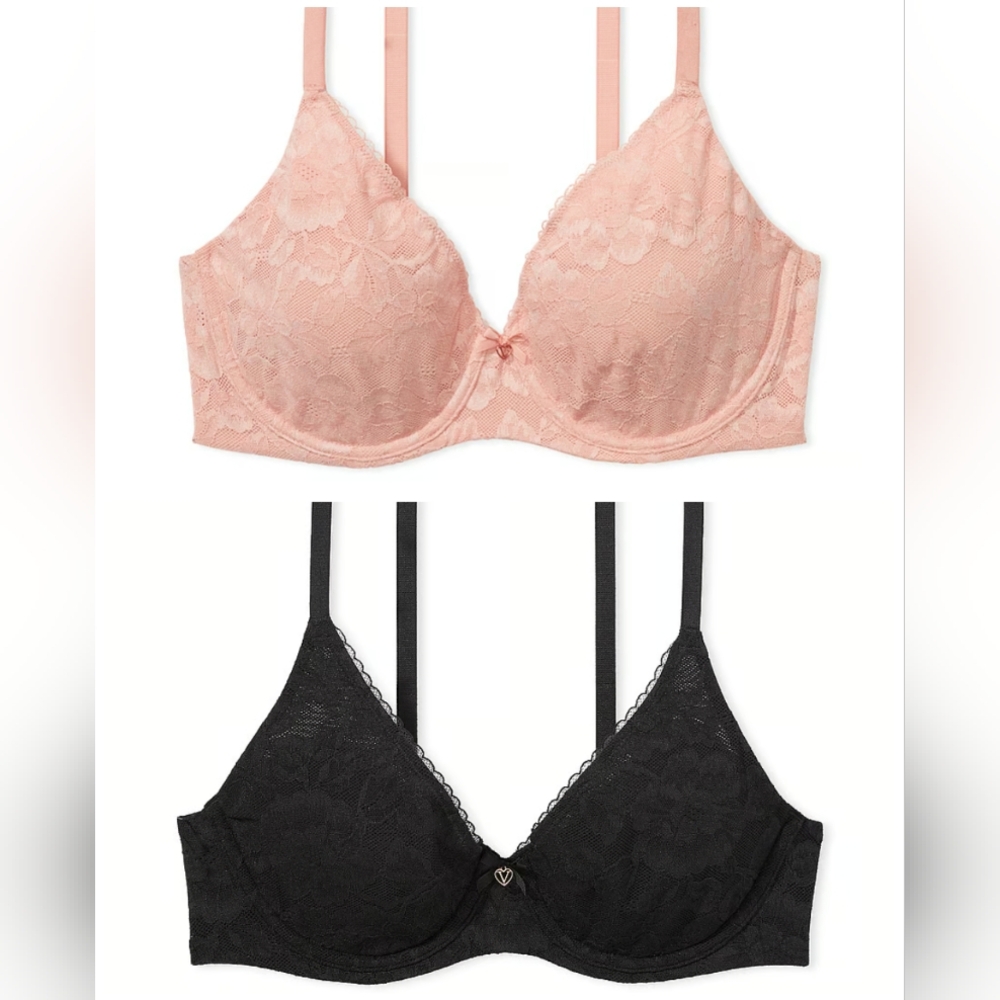 2 Victoria's Secret Body by Victoria Invisible Lift Full-Coverage Minimizer 36DD